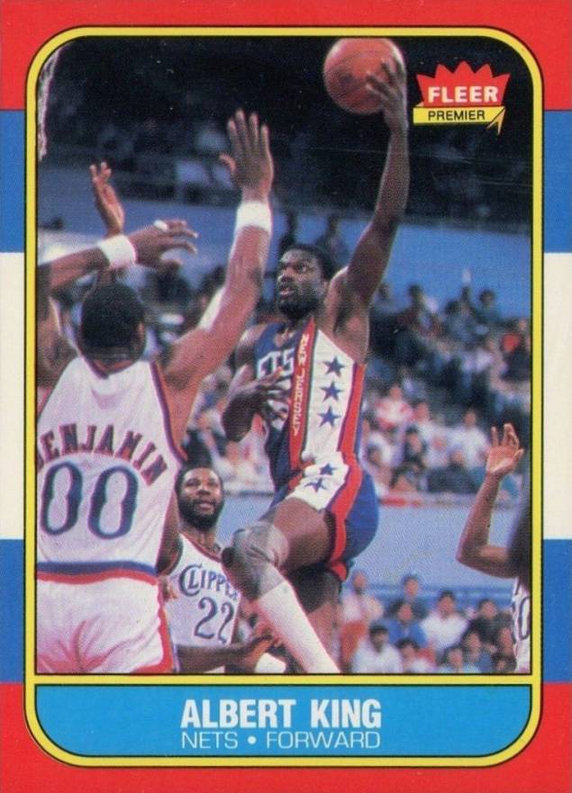 1986 Fleer Albert King #59 Basketball Card