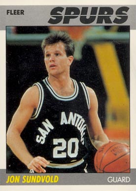 1987 Fleer Jon Sundvold #104 Basketball Card