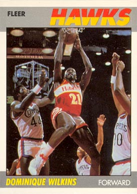 1987 Fleer Dominique Wilkins #118 Basketball Card