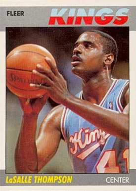 1987 Fleer LaSalle Thompson #107 Basketball Card