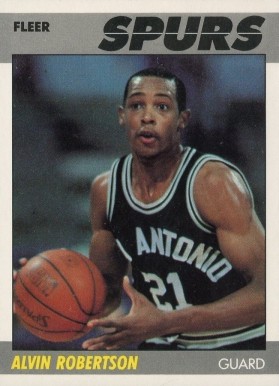 1987 Fleer Alvin Robertson #93 Basketball Card