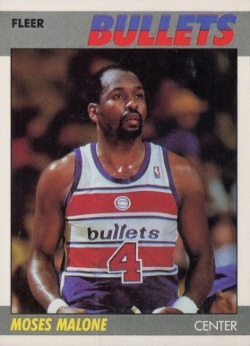 1987 Fleer Moses Malone #69 Basketball Card