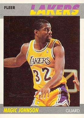 1987 Fleer Magic Johnson #56 Basketball Card