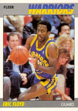 1987 Fleer Eric Floyd #39 Basketball Card