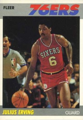 1987 Fleer Julius Erving #35 Basketball Card