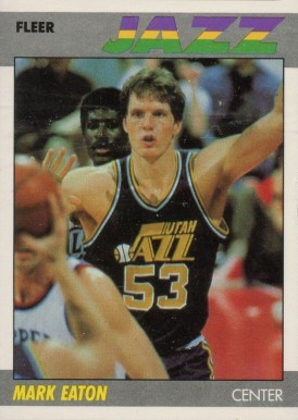 1987 Fleer Mark Eaton #32 Basketball Card