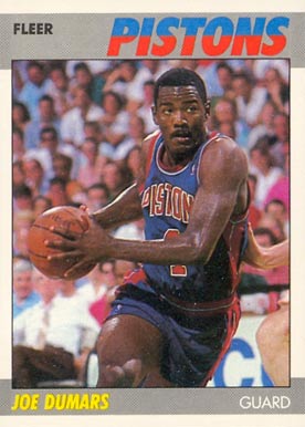 1987 Fleer Joe Dumars #31 Basketball Card