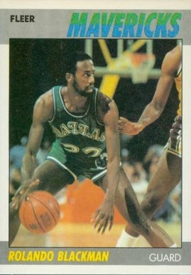 1987 Fleer Rolando Blackman #12 Basketball Card