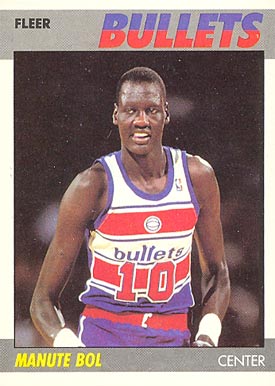 1987 Fleer Manute Bol #13 Basketball Card