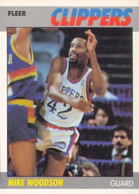 1987 Fleer Mike Woodson #128 Basketball Card