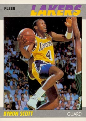 1987 Fleer Byron Scott #98 Basketball Card