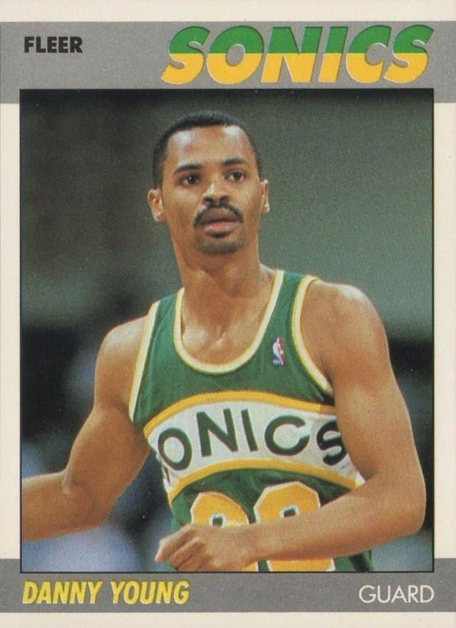 1987 Fleer Danny Young #131 Basketball Card