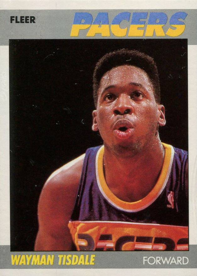 1987 Fleer Wayman Tisdale #111 Basketball Card