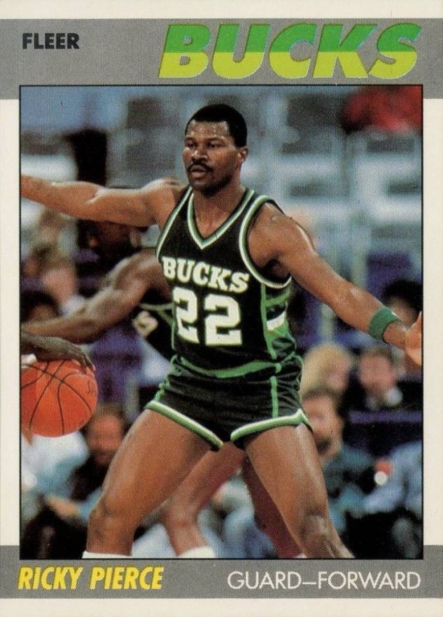 1987 Fleer Ricky Pierce #87 Basketball Card