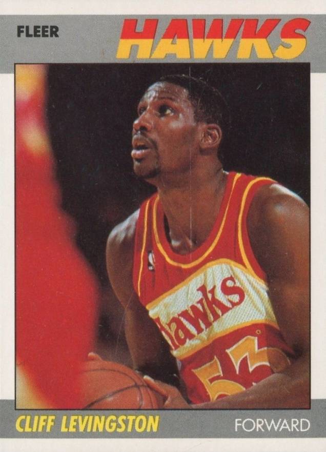 1987 Fleer Cliff Levingston #63 Basketball Card
