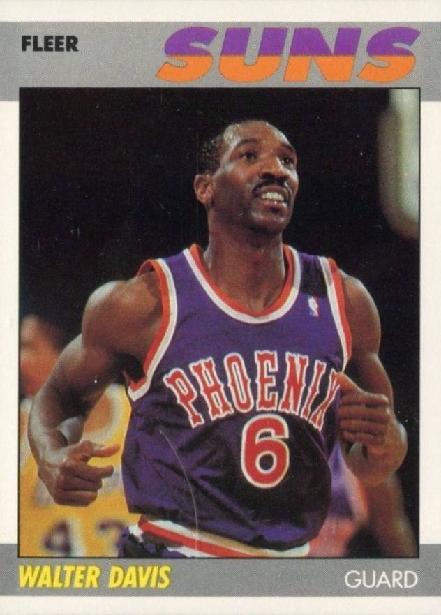 1987 Fleer Walter Davis #26 Basketball Card