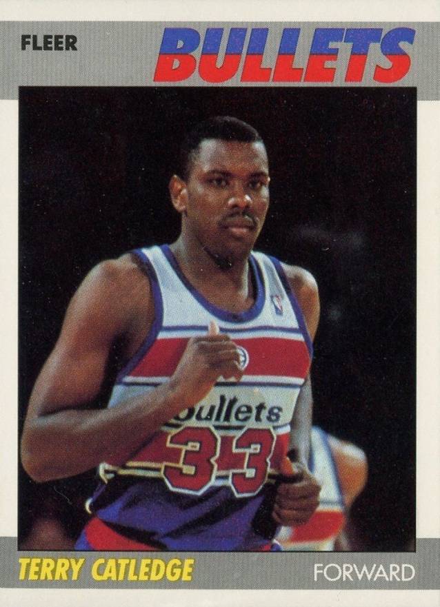 1987 Fleer Terry Catledge #18 Basketball Card