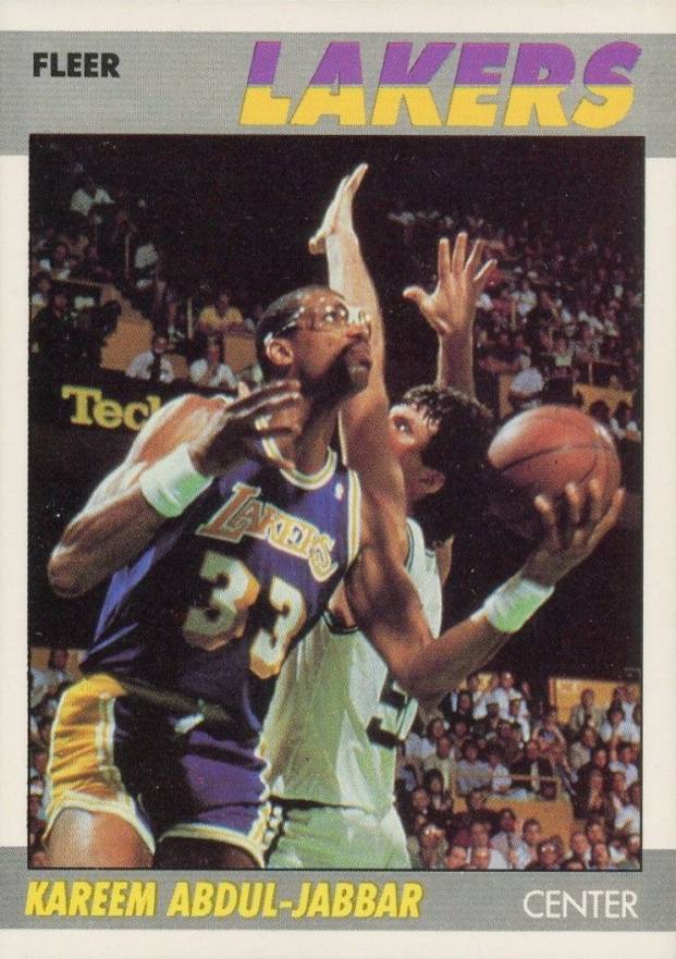 1987 Fleer Kareem Abdul-Jabbar #1 Basketball Card