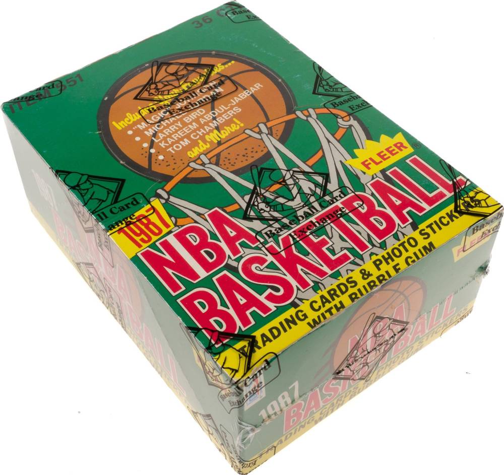 1987 Fleer Wax Pack Box #WPB Basketball Card