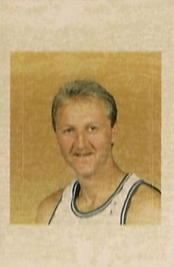 1988 Fournier Estrellas Sticker Larry Bird # Basketball Card