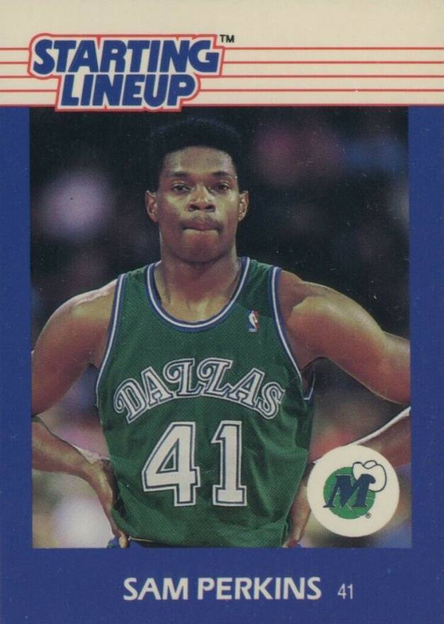 1988 Kenner Starting Lineup Sam Perkins # Basketball Card
