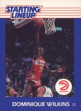 1988 Kenner Starting Lineup Dominique Wilkins # Basketball Card