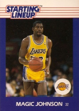 1988 Kenner Starting Lineup Magic Johnson # Basketball Card