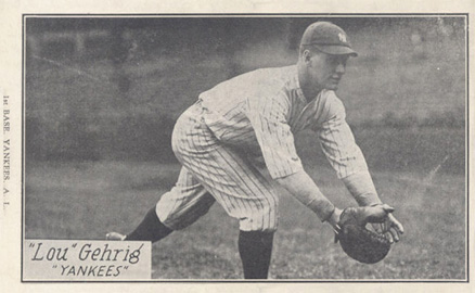 1928 R315 Lou Gehrig # Baseball Card