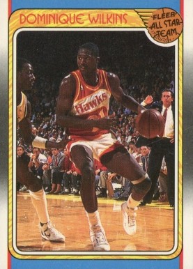 1988 Fleer Dominique Wilkins #125 Basketball Card