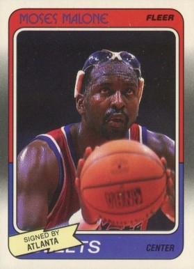 1988 Fleer Moses Malone #118 Basketball Card