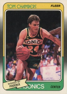 1988 Fleer Tom Chambers #106 Basketball Card