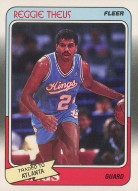 1988 Fleer Reggie Theus #98 Basketball Card