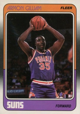 1988 Fleer Armon Gilliam #89 Basketball Card