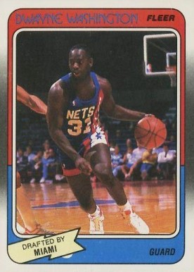 1988 Fleer Duane Washington #71 Basketball Card