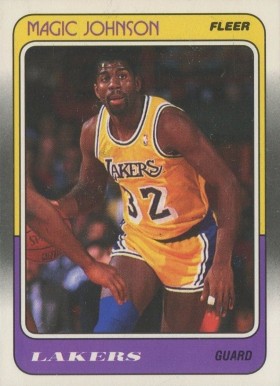 1988 Fleer Magic Johnson #67 Basketball Card