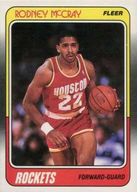 1988 Fleer Rodney McCray #52 Basketball Card