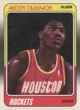 1988 Fleer Hakeem Olajuwon #53 Basketball Card