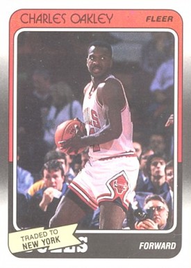 1988 Fleer Charles Oakley #18 Basketball Card