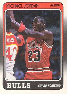 1988 Fleer Michael Jordan #17 Basketball Card