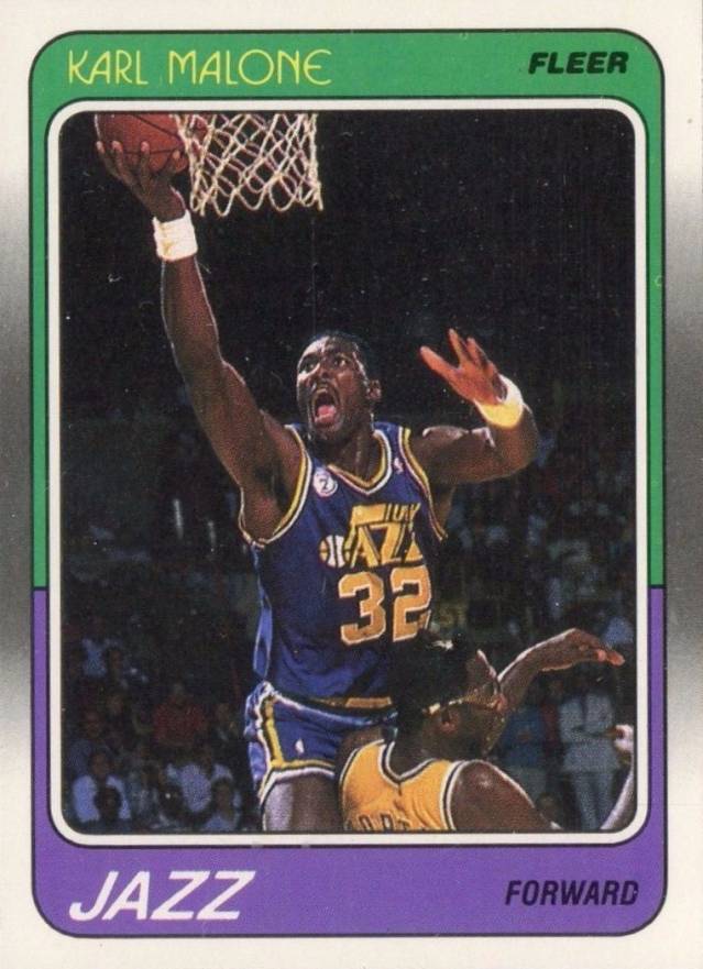 1988 Fleer Karl Malone #114 Basketball Card