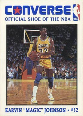 1989 Converse Earvin "Magic" Johnson # Basketball Card
