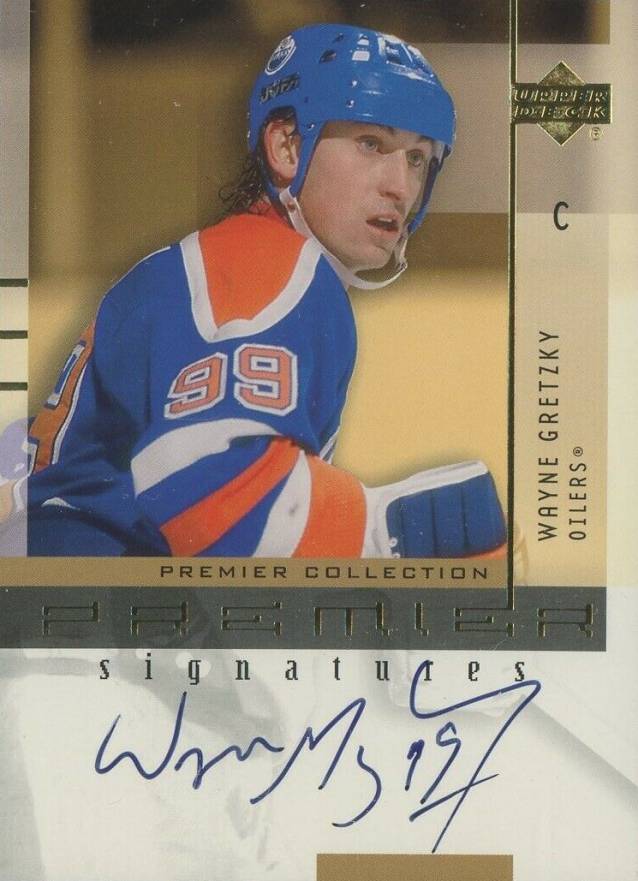 2001 Upper Deck Premier Collection Premier Signatures Wayne Gretzky #WG Hockey Card