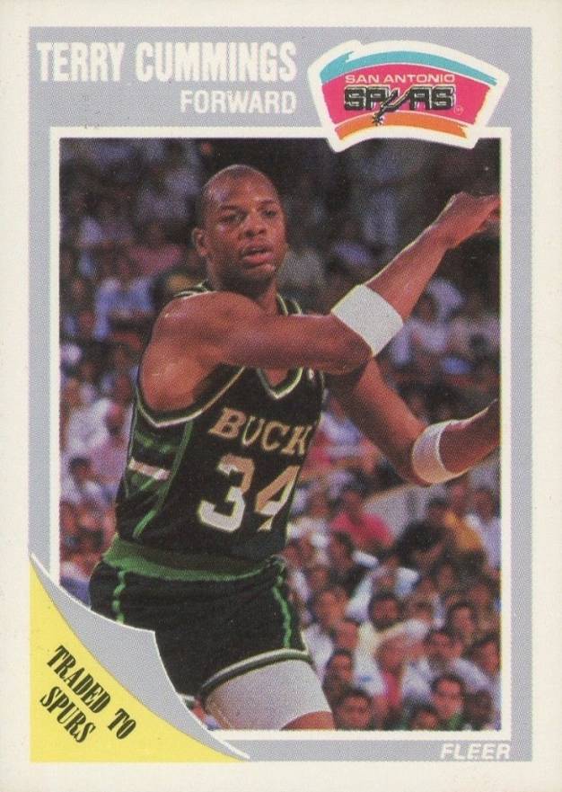 1989 Fleer Terry Cummings #142 Basketball Card