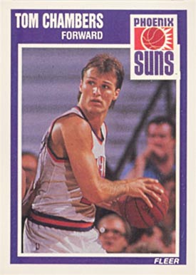 1989 Fleer Tom Chambers #119 Basketball Card