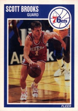 1989 Fleer Scott Brooks #114 Basketball Card