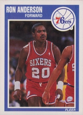 1989 Fleer Ron Anderson #112 Basketball Card