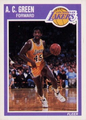 1989 Fleer A.C. Green #76 Basketball Card
