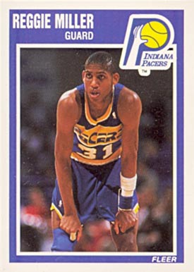 1989 Fleer Reggie Miller #65 Basketball Card