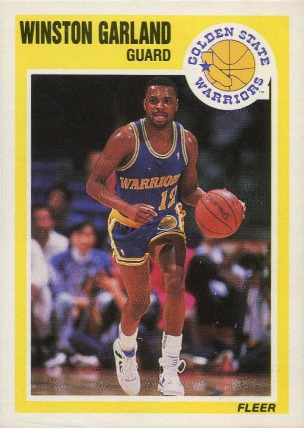1989 Fleer Winston Garland #53 Basketball Card