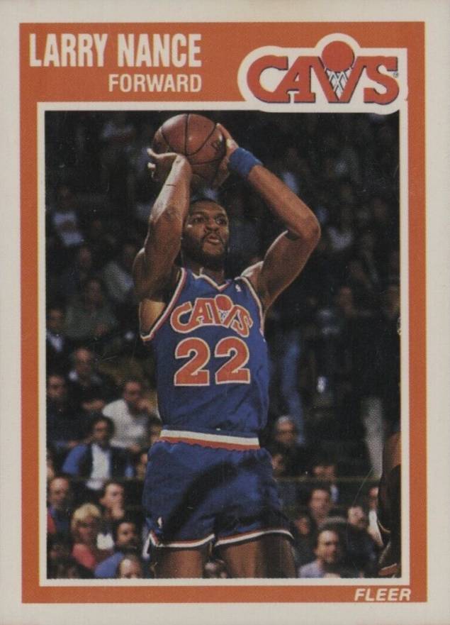 1989 Fleer Larry Nance #28 Basketball Card